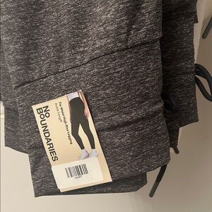 No Boundaries Girls' Dark Heather Gray Leggings